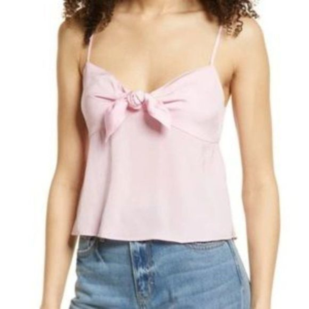 NWOT BP Bow‎ Detail Tank Top in Pink Opal (1X)